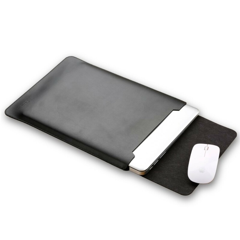 MacBook 12 inch Kunstlederen Hoes Magnetische Sluiting