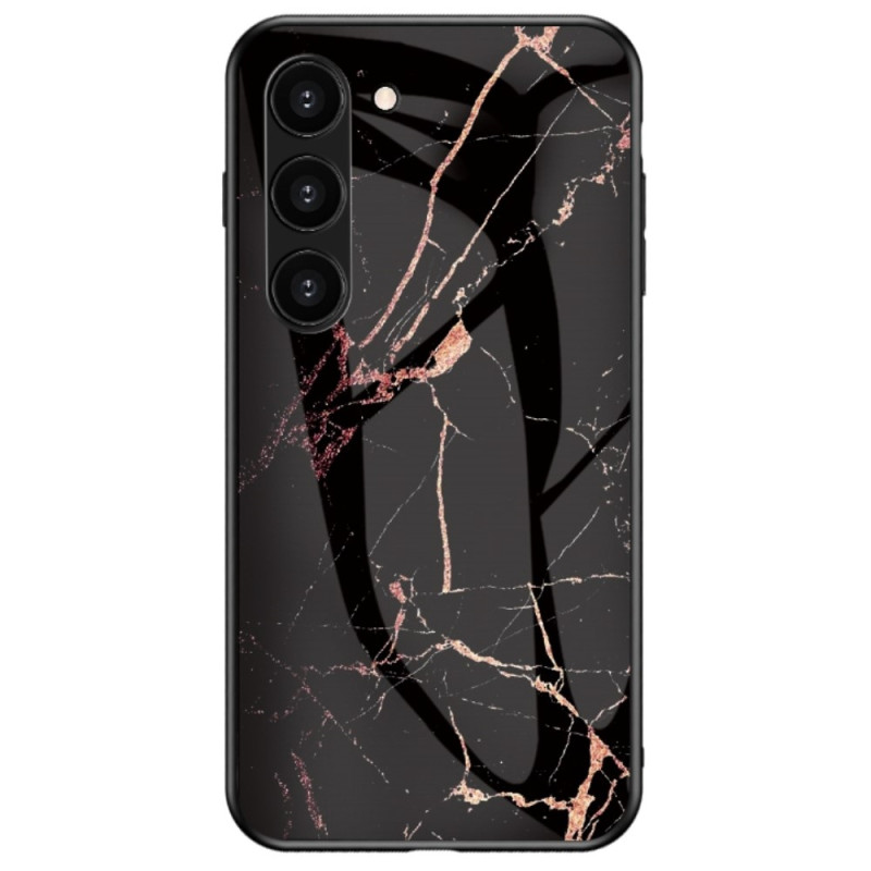 Samsung Galaxy S23 5G Marmer Beveiligd Glas Hoesje