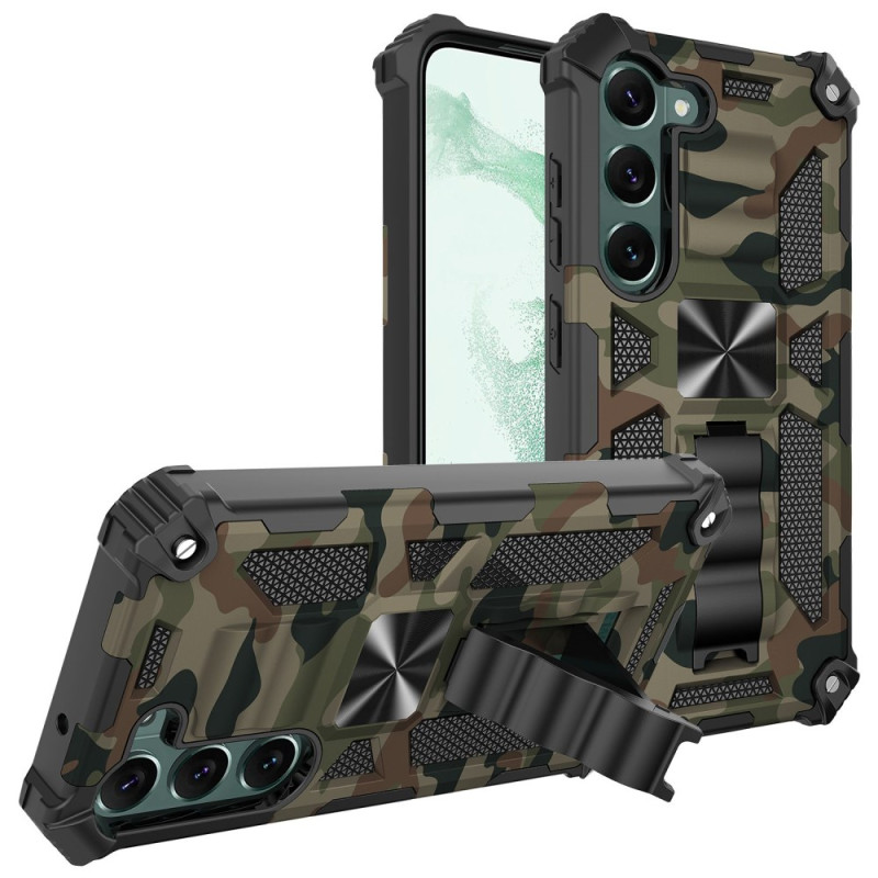 Samsung Galaxy S23 5G Camouflage Hoesje Afneembare Standaard