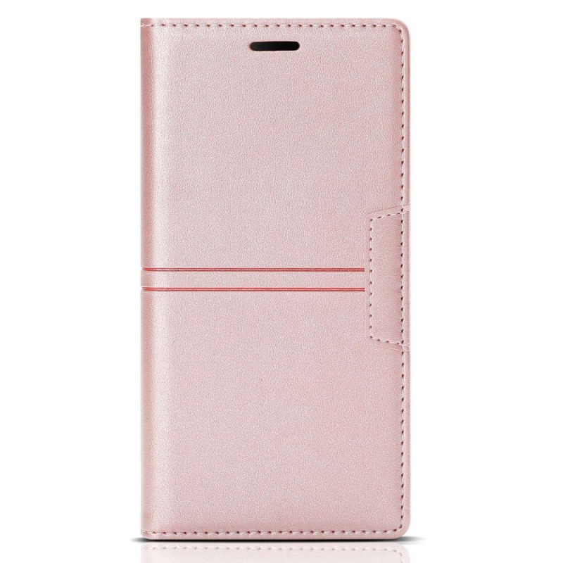 Flip Cover Samsung Galaxy S23 5G Style Leer Stitching Magnetische Clasp