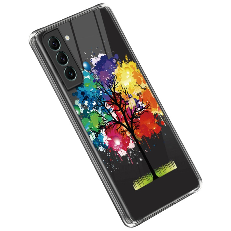 Samsung Galaxy S23 Plus 5G Clear Watercolour Tree hoesje