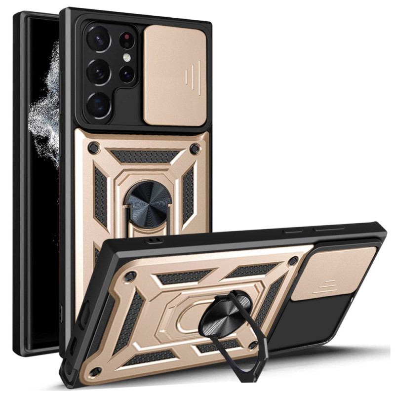 Samsung Galaxy S23 Ultra 5G Hoesje Stand en Lensbeschermer