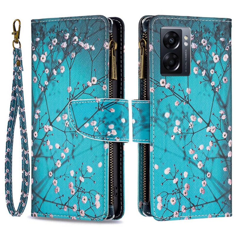 Etui Oppo A77 5G / A57 5G Zakje met rits Boom