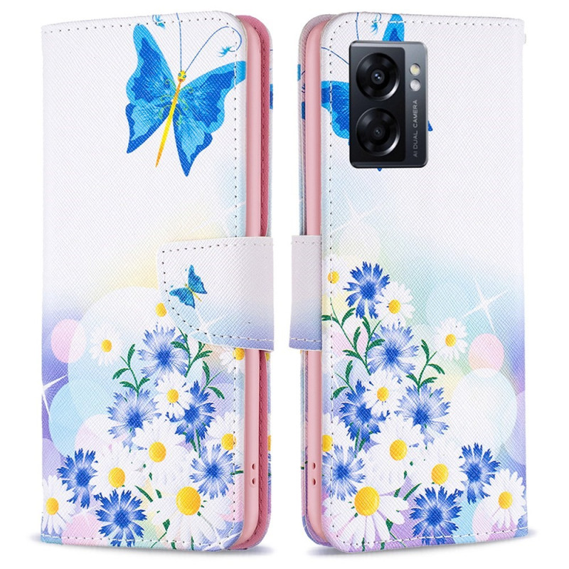 Hoesje Oppo A77 5G / A57 5G Vlinders