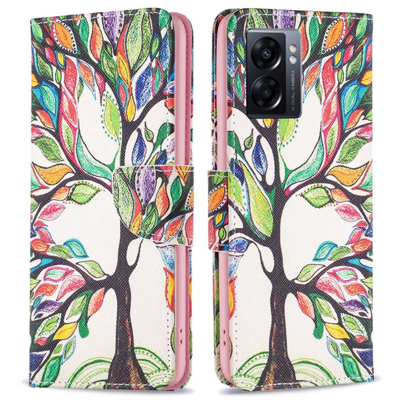 Hoesje Oppo A57 5G Gekleurde Boom