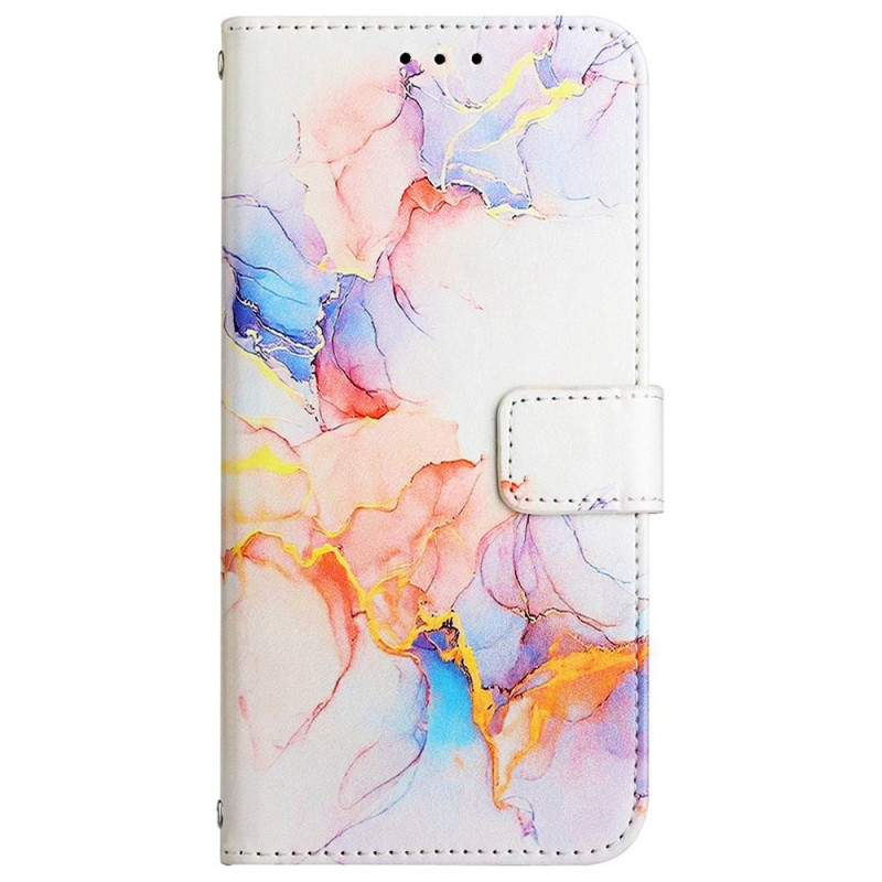 Etui Oppo A77 5G / A57 5G Marble met bandje