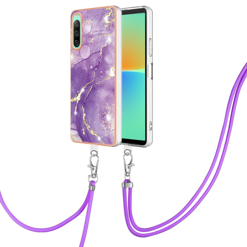 Sony Xperia 10 IV Marmeren String Hoesje