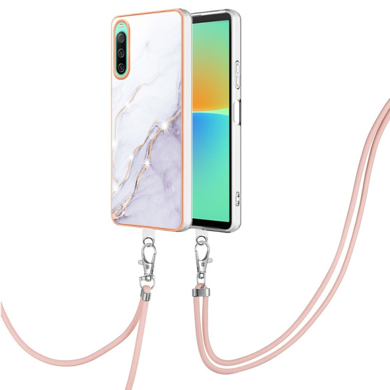 Sony Xperia 10 IV Marmeren String Hoesje