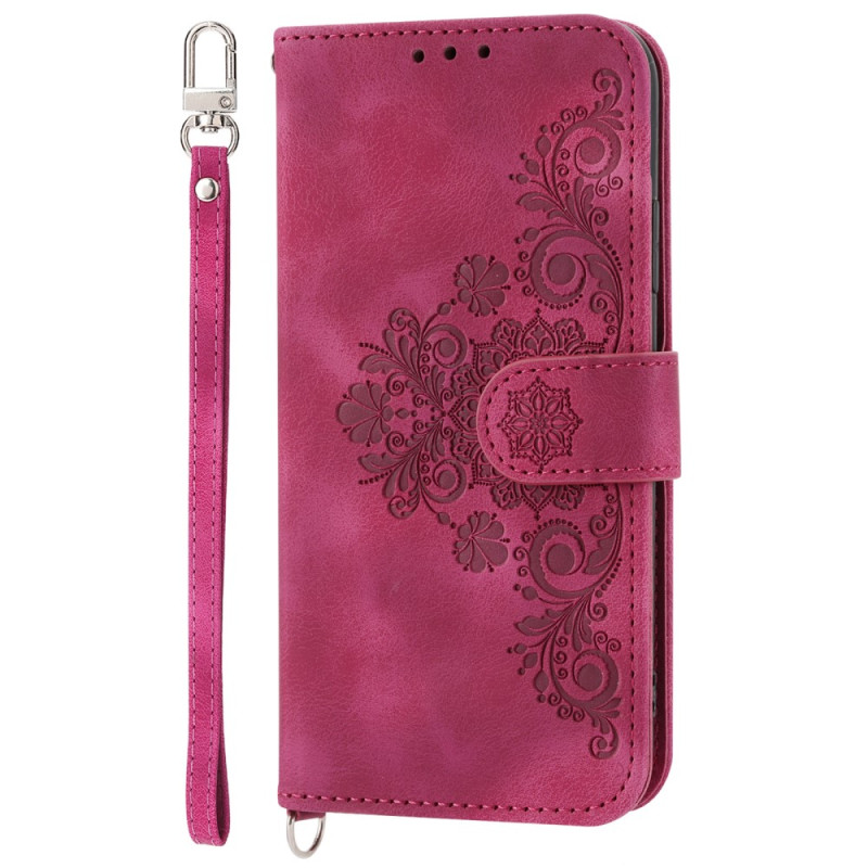 Xiaomi 13 Flower Lace Case met riem en schouderriem