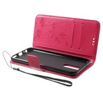 Hoesje Huawei Mate 10 Lite Vlinders en Bloemen met riem