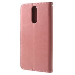 Hoesje Huawei Mate 10 Lite Vlinders en Bloemen met riem