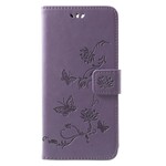 Hoesje Huawei Mate 10 Lite Vlinders en Bloemen met riem
