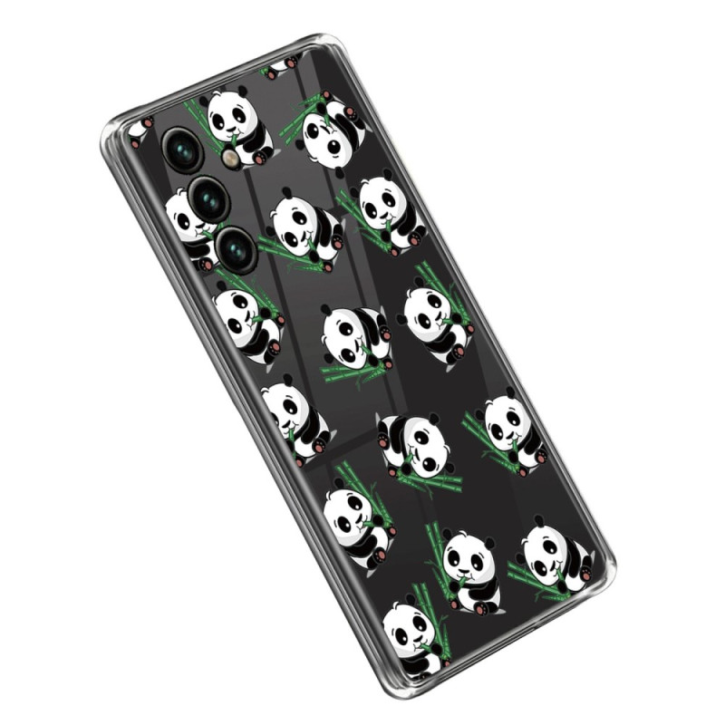 Samsung Galaxy A14 5G / A14 hoesje met kleine panda's