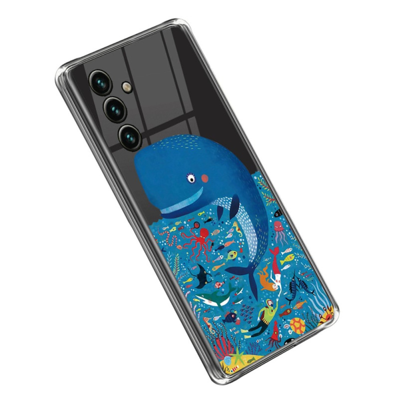 Samsung Galaxy A14 5G / A14 Clear Case Walvis gekleurd