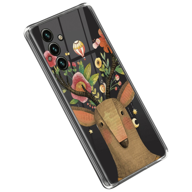 Samsung Galaxy A14 5G / A14 Clear Hoesje Tribal Stag