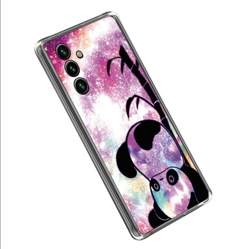 Samsung Galaxy A14 5G / A14 Silicone Case Panda achteruit