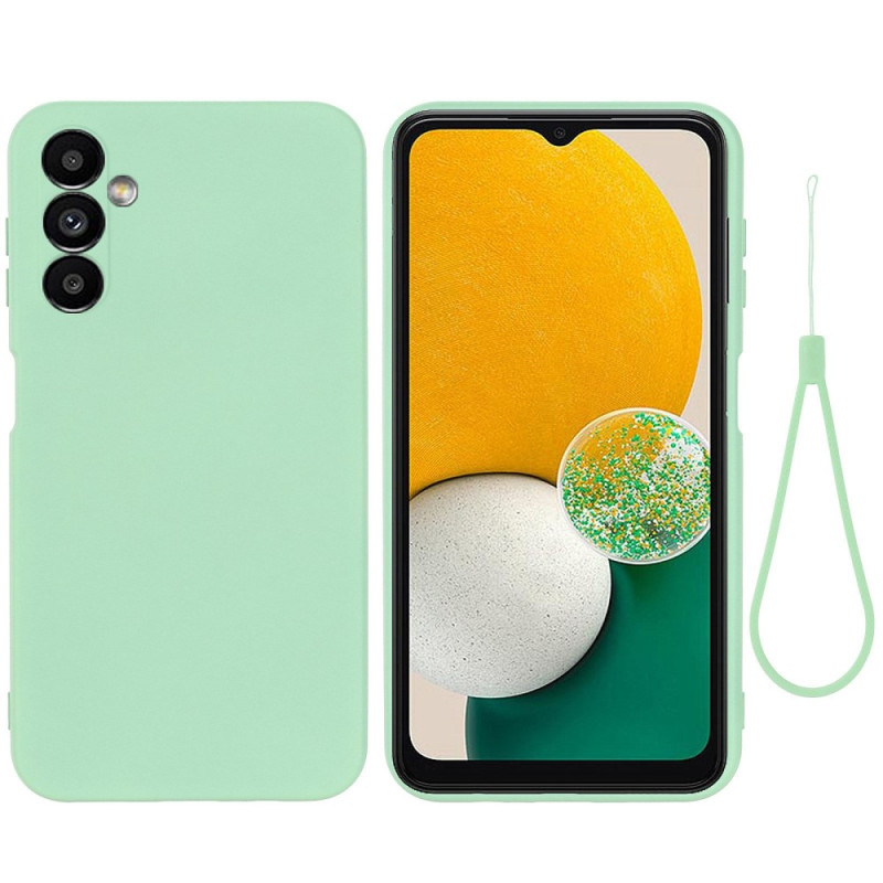 Coque Samsung Galaxy A14 5G Silicone Liquide à Lanière