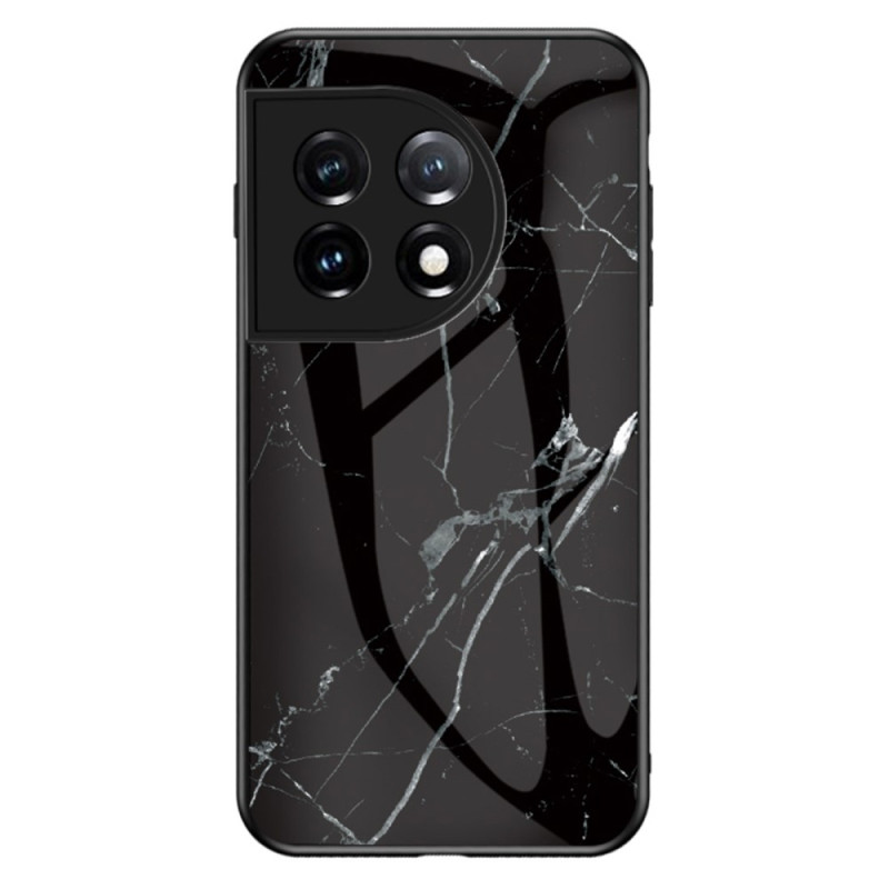 OnePlus 11 5G Marmer Geval van gehard glas