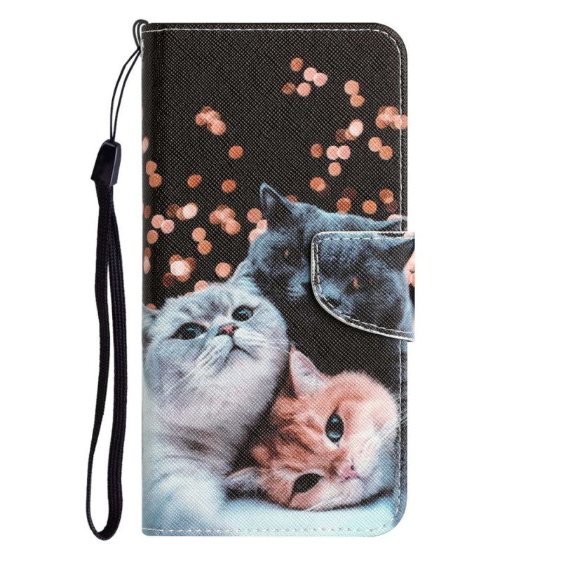 Samsung Galaxy A53 5G Case Alleen Cats met Lanyards