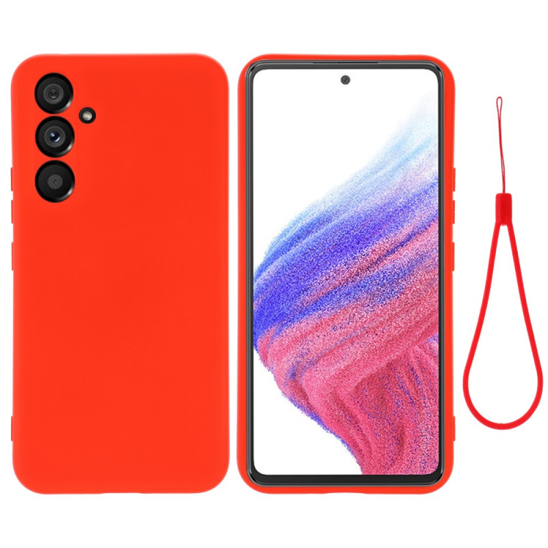 Samsung Galaxy A54 5G Liquid Silicone Case met Bandje