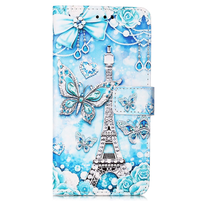 Samsung Galaxy A54 5G Hoesje Eiffeltoren Vlinders