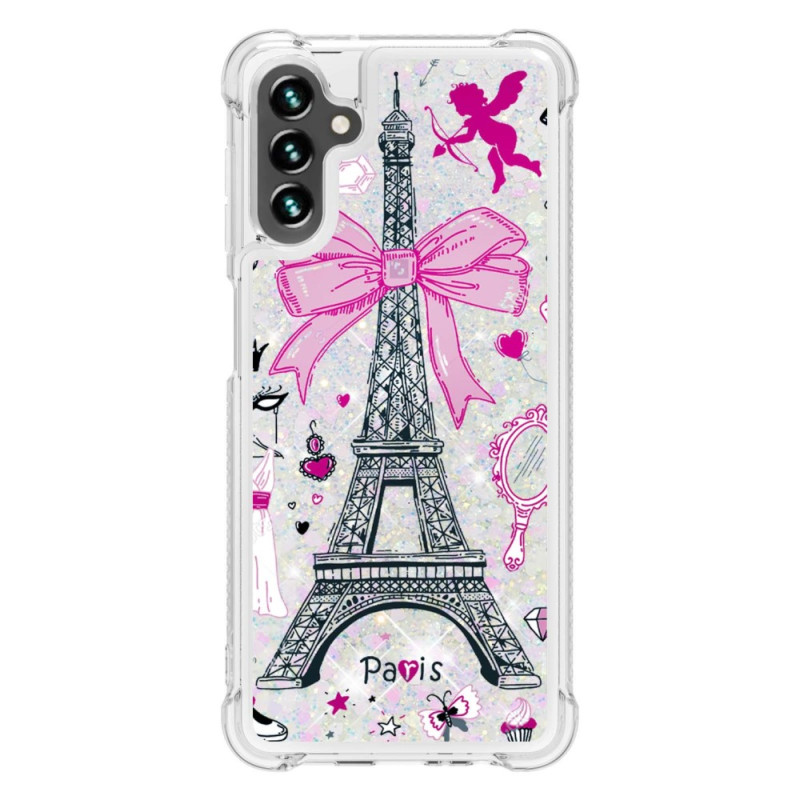 Samsung Galaxy A54 5G Glitter Hoesje Eiffeltoren