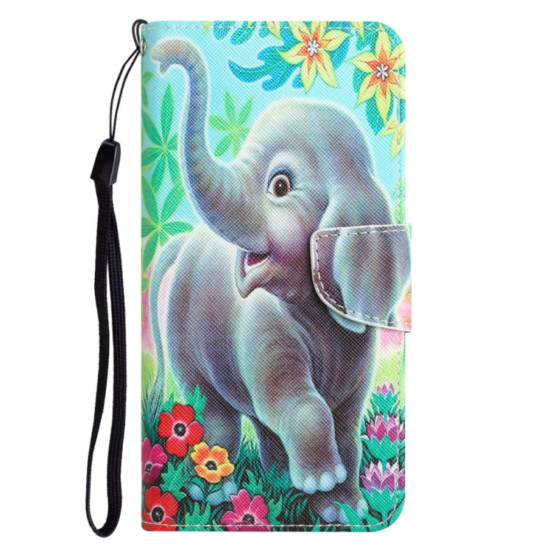 Samsung Galaxy A54 5G Happy Elephant Strap Case