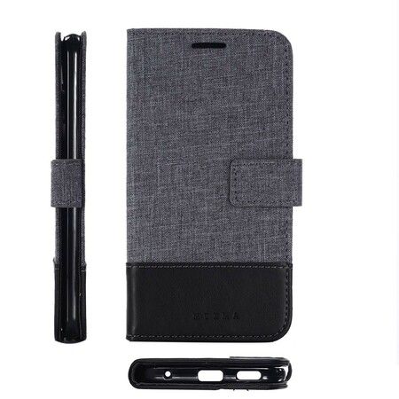 Hoes LG V30 Muxma Stof en Leder Effect