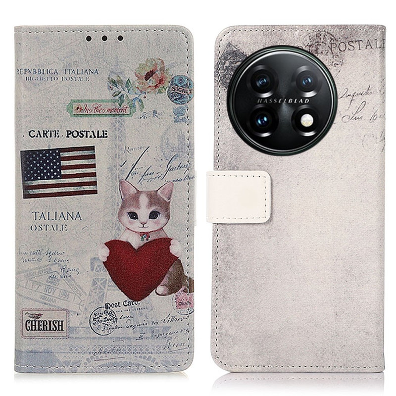 OnePlus 11 5G Traveler Cat Case