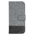 Huawei P10 Muxma Stof en Leder Effect Hoesje