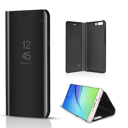 Flip cover Huawei P10 spiegel en leer effect