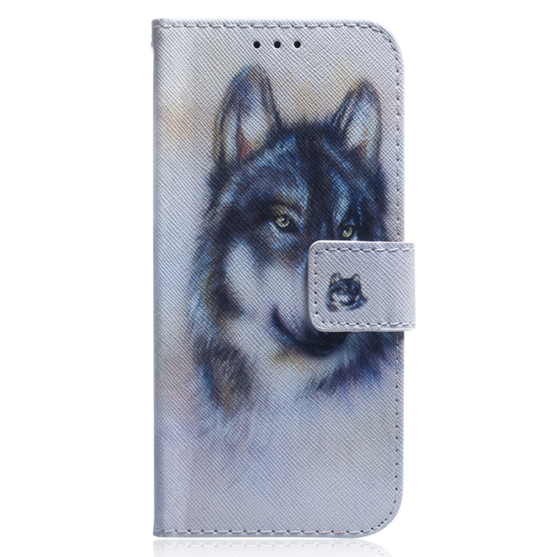 Xiaomi 13 Wolf aquarel Lanyard Case