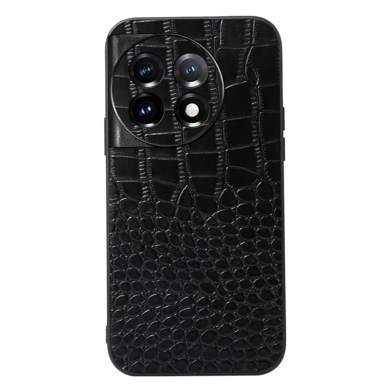 OnePlus 11 5G Echt Leer Hoesje Krokodil Textuur