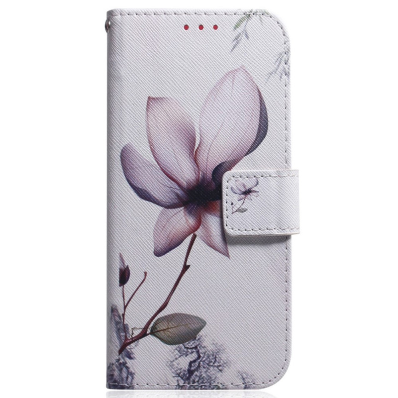 Honor Magic 5 Lite Pink Flower Strap Case