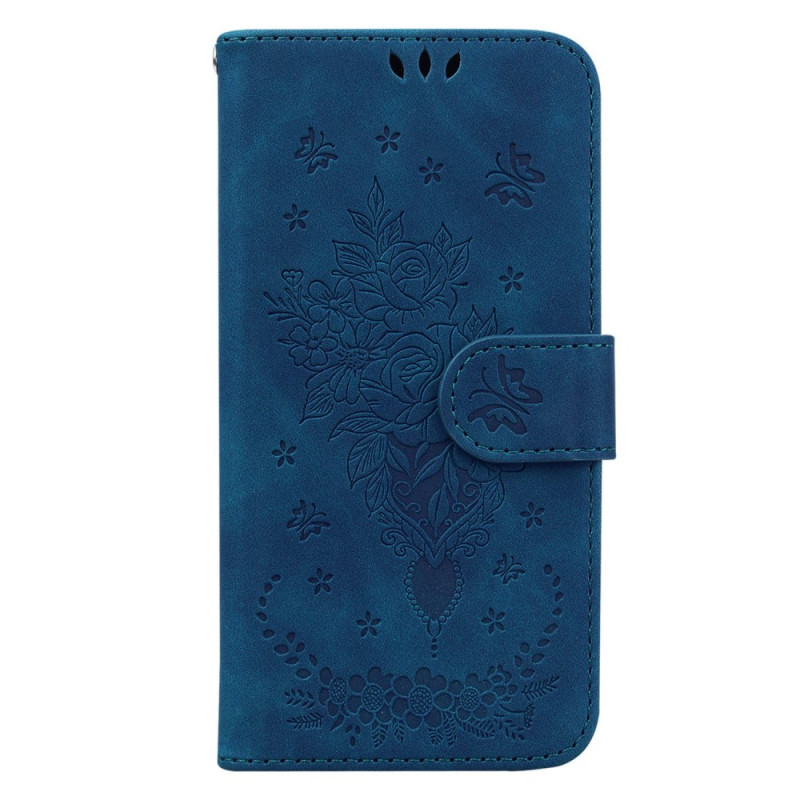 Honor Magic 5 Lite Rose en Butterfly Strap Case