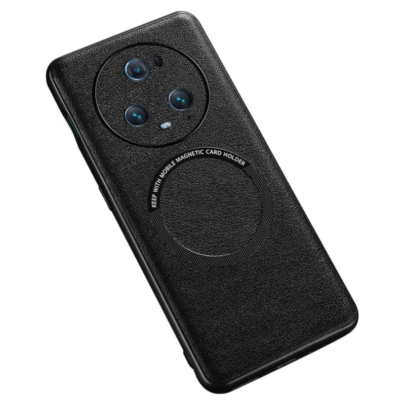 Coque Honor Magic 5 Pro Simili Cuir Compatible Magsafe