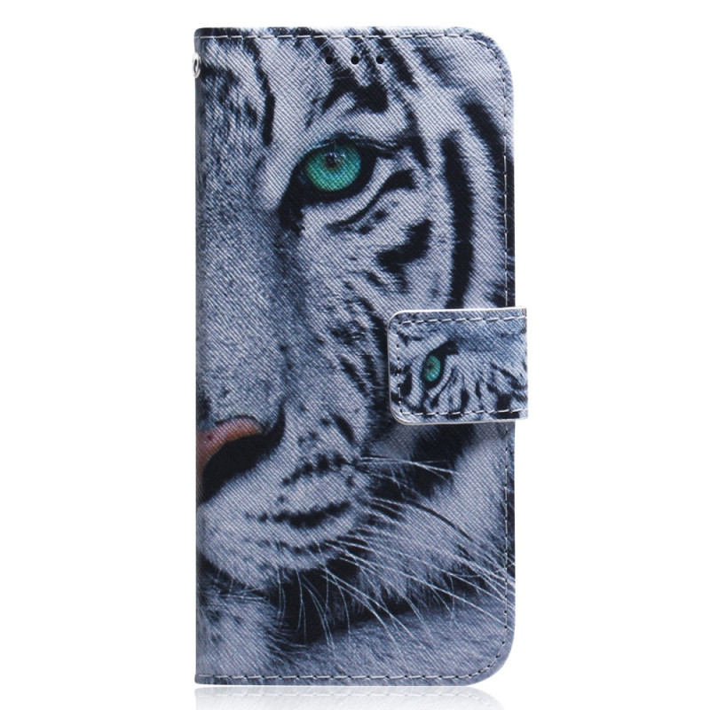 Xiaomi Redmi Note 12/Poco X5 5G Tiger White Strap Case