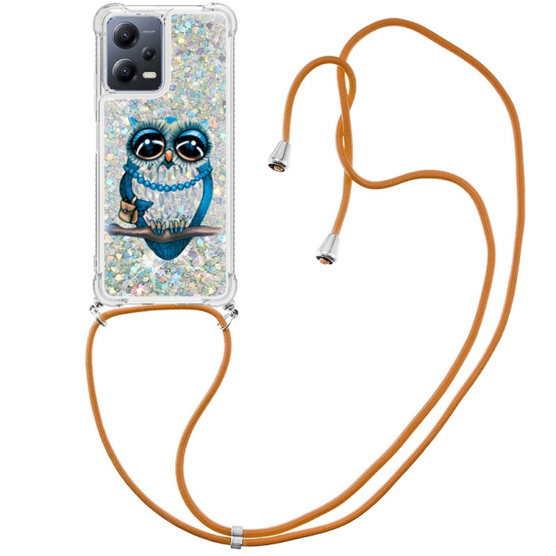 Xiaomi Redmi Note 12/Poco X5 5G Sequined Case Miss Owl