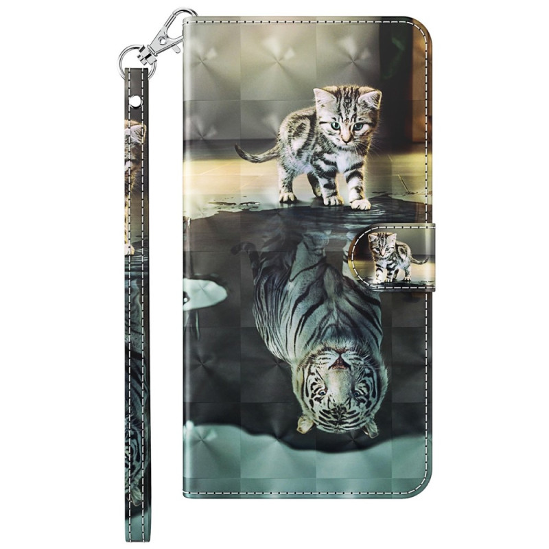 Moto G73 5G Kitten Dream Lanyard Case