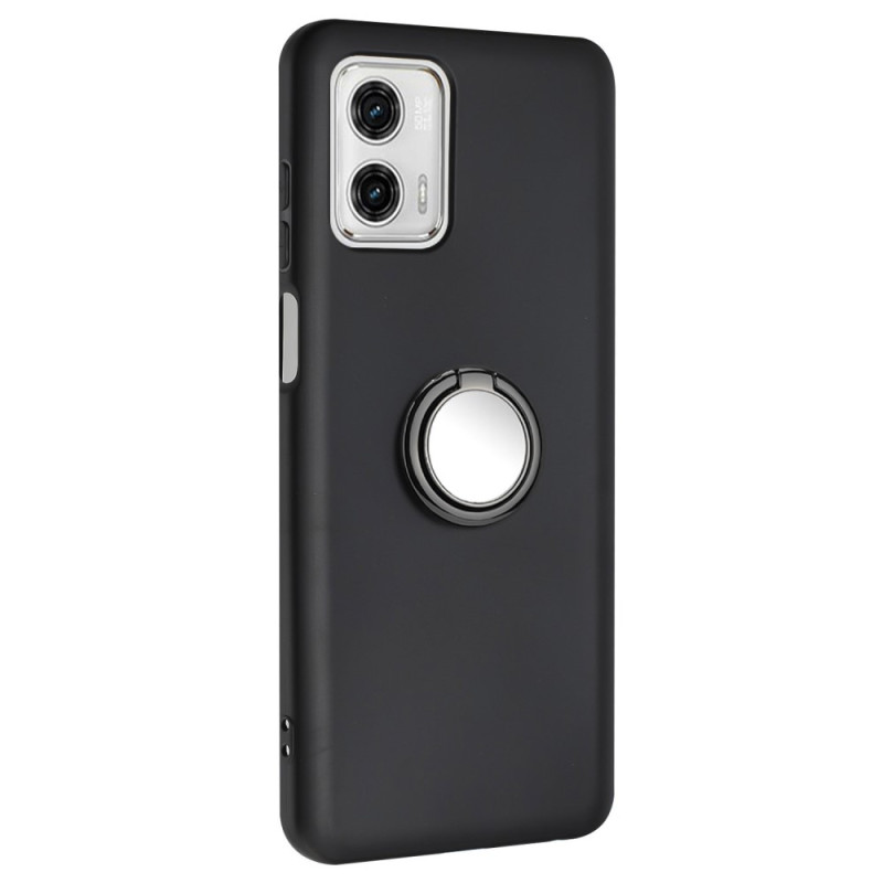 Moto G73 5G Silicone Case Matte Roterende Ring