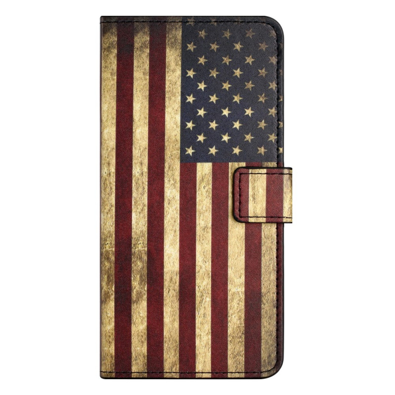 Poco X5 Pro 5G Amerikaanse vlag riem hoesje