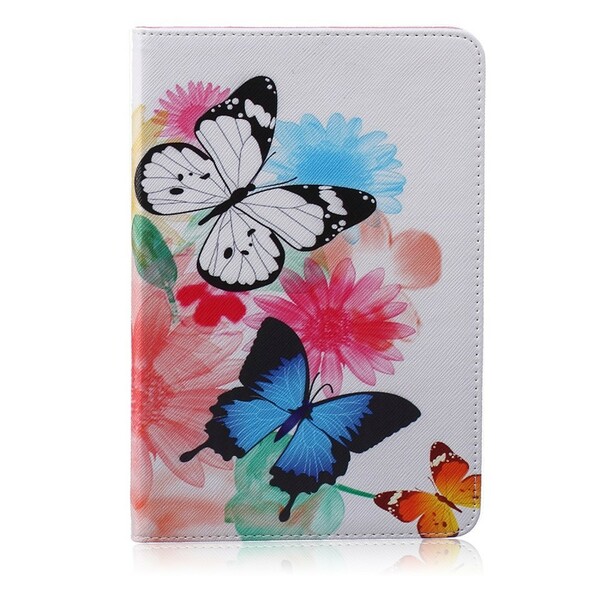 iPad Mini 3 / 2 / 1 Case Beschilderde Vlinders en Bloemen