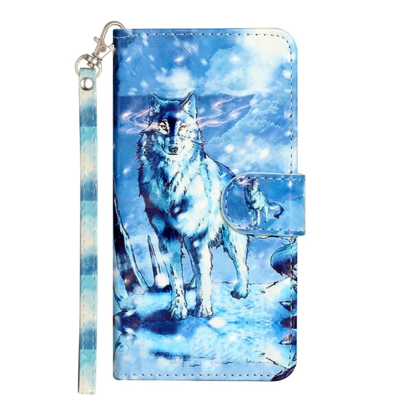 Google Pixel 7A Snow Wolf Strap Case