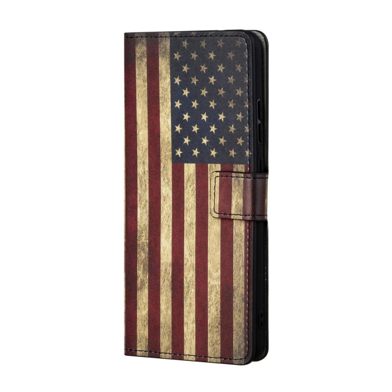 Google Pixel 7A Hoesje Vintage Amerikaanse vlag