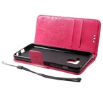 Hoesje Samsung Galaxy A8 2018 Boom en Uilen Leder Effect