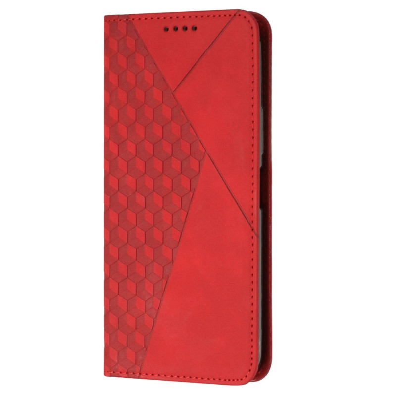 Flip Cover Google Pixel 7A Skin-Touch stijl Kubisch