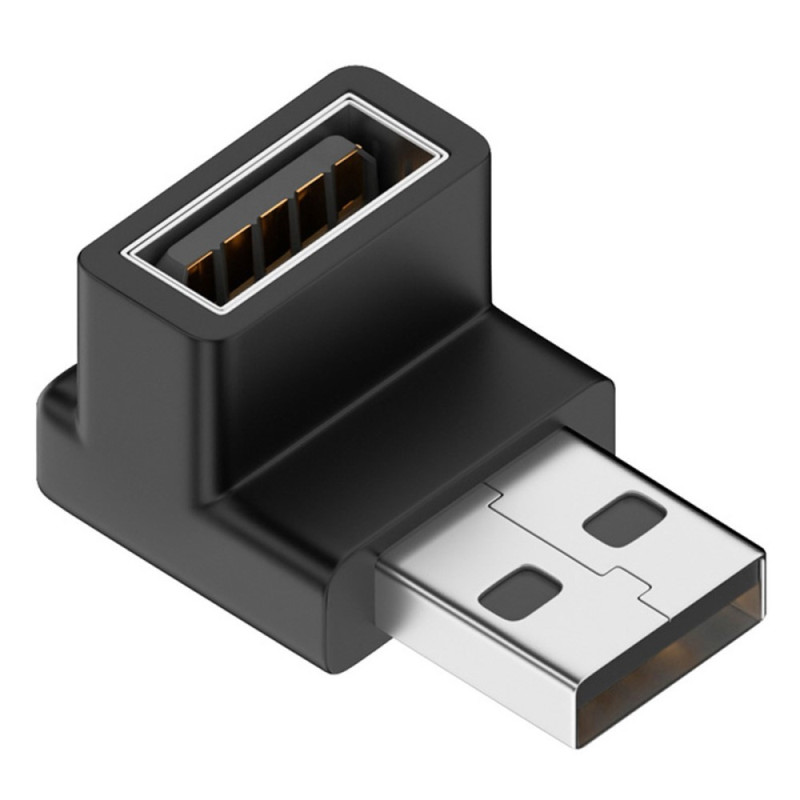 USB Mannelijke naar USB Vrouwelijke Schuine Connector
