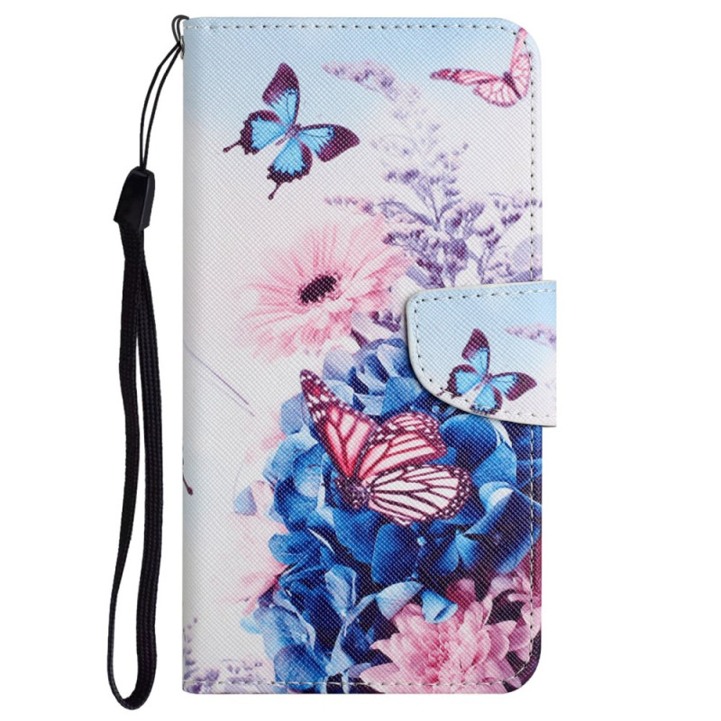 Xiaomi Redmi 12C Floral Strap Case