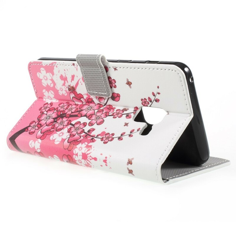 Samsung Galaxy A8 Hoesje 2018 Tropische Bloemen