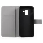 Samsung Galaxy A8 Hoesje 2018 Tropische Bloemen